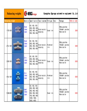 Wheel balance weight