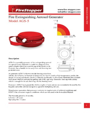 Portable Fire Extinguishing Aerosol Generator FlameBuster PRO