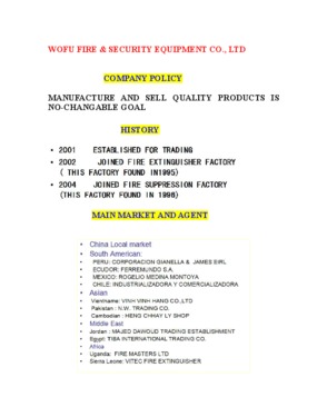 Wofu & Security Fire Equipement Co., LTD