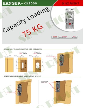 Adjustbal cabinet hanger selling to Hafele