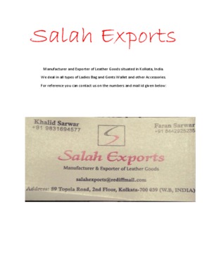 SALAH EXPORTS