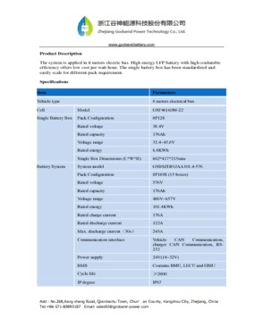 8M  E-Bus battery system