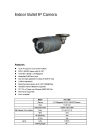 IPC-E820  2.0 Megapixel Indoor Bullet IP Camera
