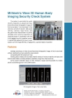 Millimetric Wave 3D Human Body Imaging Security Check System