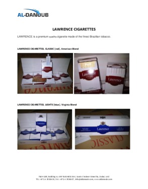 Lawrence Cigarettes Lights (Virginia Blend)