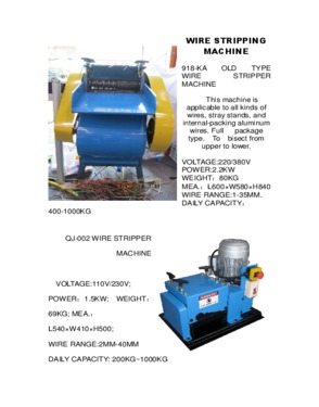 XI'AN GRAND HARVEST EQUIPMENT CO., LTD-QIJING CABLE RECYCLING MACHINE FACTOR