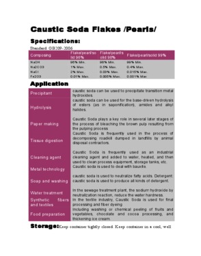 caustic soda flakes/pearls.