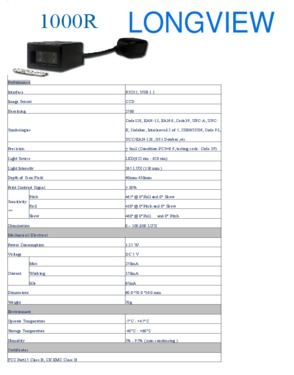 LV1000-R Medical scanner Barcode scanner engine, Industrial Scanner
