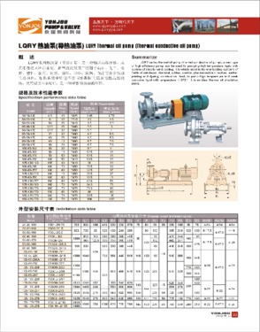 Thermal oil pump