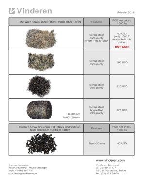 Tire wire scrap steel 99% purity