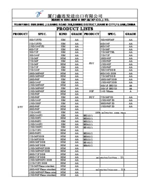 Xiamen Xinlianfa Imp and Exp. Co. Ltd.