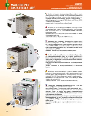 Pasta Making Machine To Mix and Mould Egg Pastry