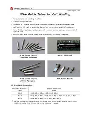 WIRE GUIDE TUBE