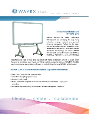WavexTouch Interactive Whiteboard