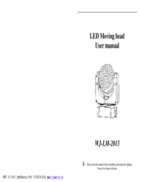 Latest Mini RGB LED Moving Head Light