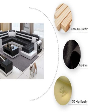Home Furniture of Leather Sofa 