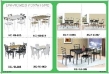 dining room furniture metal glass dining set