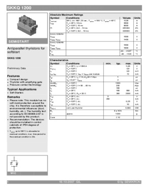 SKKQ1200/14E SKKQQ1200/18E Semikron IGBT Module