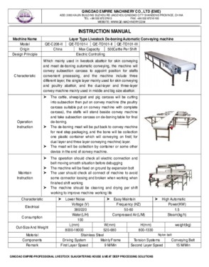 Livestock Slaughter (Abattoir) Carcass De-boning System