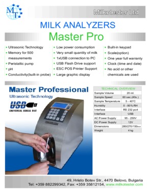 Milk Analyzer