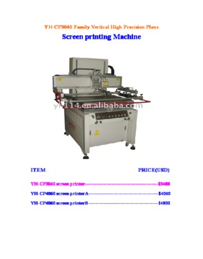 Manual Screen Printing Machine