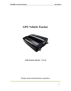 GPS Car Tracker VT111 for Vehicle Tracking With SOS Alarm