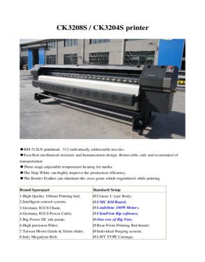 Allsign Solvent Printer CK3208S / CK3204S