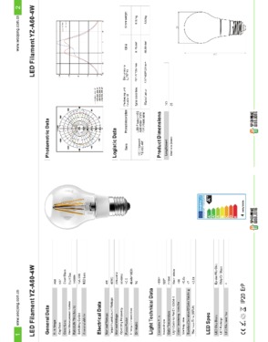 UL Approval Dimmable Led Edison Bulb ST19 4.5W