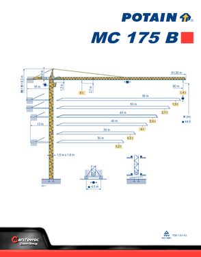Potain MC175B Construction Tower Crane 