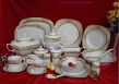 123 pcs dinner set with golden decal
