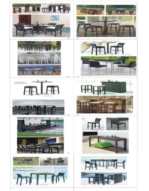 Outdoor furniture bar sets