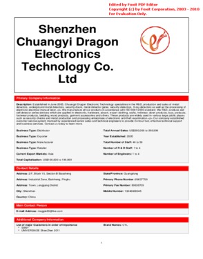 Shenzhen chuangyi dragon electronics techogy Co, ltd