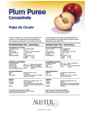 Plum Puree Concentrate - 30-32 Brix