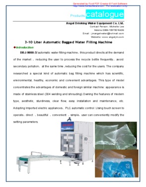 3-10 Liter Automatic Bagged Water Filling Sealing Packing Machine