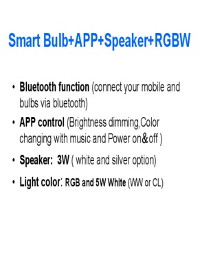 Mobile APP controlled Smart A65 LED Bulb