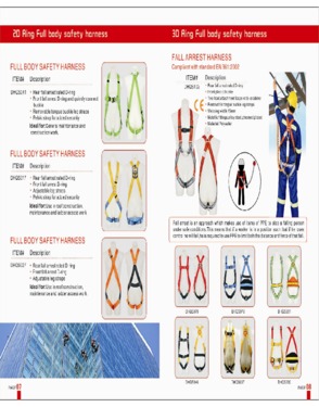 Safety Harness, 1 D Ring, Model#DHQS053