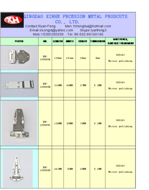 stainless steel van truck/trailer hinge