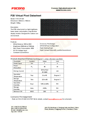 P14 High Resolution Sport Perimeter LED Displays