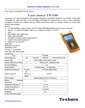 laser source TW3109
