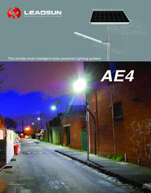 AE4 High Power LED Solar Street Lights with Lithium Battery