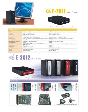 Realan Hot Seller Mini PCs Case E-2012, ITX