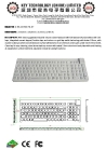 IP68 rated industrial silicone rubber keyboard