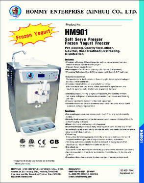 HM901 ICE CREAM machine