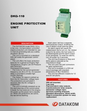 DKG 110 Engine Protection Unit