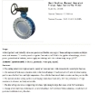 Hard Sealing Manual Operated Flange Type Butterfly Valve