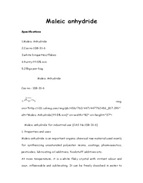 maleic anhydride