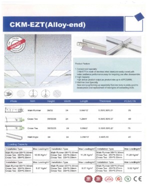 Ceiling Suspension & Wall Partition
