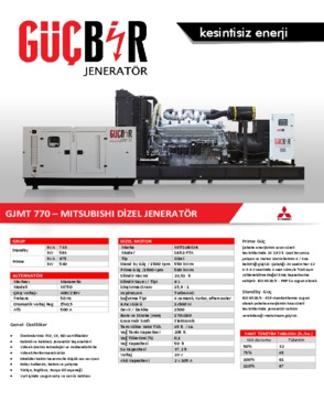 Gucbir Generators GJMT770 - 770 kVA