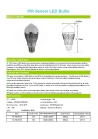 PIR sensor bulb