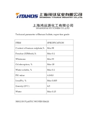 ultrafine barium sulfate